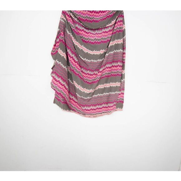 NEW Parker Sweetheart 100% Silk Mini Strapless Dress, Pink print, M - Picture 6 of 14